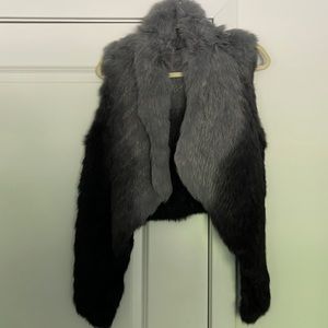 Rabbit fur vest